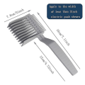Pikkukuva 5 / 5: A Haircut Fade Combs, Professionally Curved Positioning Comb, Gradienter Design Hair Cutting Comb With Ergonomic Design, Comb For Barbe At Home（Gray）
