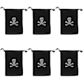 Miniatyrbillede 1 af 2: 6-pak Halloween gaveposer slikposer Halloween fest gaveindpakningsposer (12.00X9.50X0.20CM, sort 1)