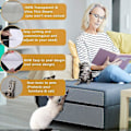 Miniatyrbillede 2 af 2: 6 stk. Sofa Cat Scratch Protection, 45 cm x 20 cm, Transparent Cat Scratch Protection Furniture, Scratch Protection til Sofa