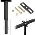 Miniatyrbillede 1 af 5: Sengestøtteben: Justerbare Heavy Duty Metalmøbelben til bord, sofa, bordplade, seng, skab, skrivebord, 1 stk. 18cm-33cm (sort)