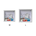Miniatyrbillede 4 af 4: Rejsekasse til minder, Memory Box Frame med slot øverst, til rejseelskere（20*20cm）