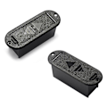 Miniatyrbilde 2 av 2: 9v batteribeskyttelse for profesjonell gitarbass pickup (svart)