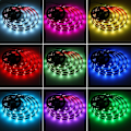 Miniatyrbild 4 av 4: LED-ljusremsa, flexibel LED-ljusremsa, inomhus-TV-ljusremsa, USB Bluetooth + 24-tangenters fjärrkontroll, 5M 150 lampor är inte vattentäta
