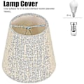 Miniatyrbilde 2 av 5: 6 stk lampeskjermer vegglampe lysekrone klips på lampeskjerm E14 skrue lin små lampeskjermer for bordlamper