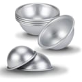 Miniatyrbillede 4 af 5: En aluminium bageform (10 cm) halv kugle kagekopper dessert budding