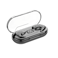 Miniatyrbild 2 av 5: Bluetooth-headset med digital display, stor batterikapacitet, in-ear-sovande öronsnäckor, trådlöst headset med sensor, låg latens (svart)