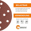 Miniatyrbild 5 av 5: FlkwoH 150mm Slippapper & 150 Slippapper 150mm Självhäftande Slippapper 100 Korn 50 Slippapper Idealisk för Slipmaskin,Lonvrèe