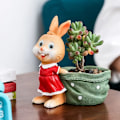 Miniatyrbillede 4 af 5: Praktiske og bærbare naturlige harpiks blomsterpotter, stue blomsterpotter-2