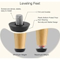 Miniatyrbild 4 av 5: M8 x 10 x 22 mm Möbelglid Nivåfötter Justerbar Golvutjämnare Skydd för Bord Skrivbordsskåp Fot 8-pack
