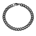 Miniatyrbillede 2 af 4: Polerede rustfrit stål armbånd til mænd og kvinder i guld og sort punk (5mm, guld farve)