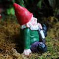 Miniatyrbild 2 av 5: Trädgårdstomte Staty Mini Resin Trädgårdstomte Humor Utomhus Dekor För Skovla Prydnad Gåva Fantastisk