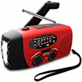 Miniatyrbild 5 av 5: Miixia HOT Nöd Sol Handvev AM FM Väderradio LED Ljus USB Laddare Utomhus