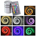 Miniatyrbillede 3 af 5: Farverig RGB Spiral Hulvægslampe Overflademontering LED Lysarmatur Belysning