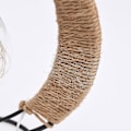 Pikkukuva 4 / 4: 2023 Uusi päivitetty LED-kuuvalo Sepak Takraw -riippuvalot, paristokäyttöinen, taottu rautapohja, kodin sisustus lämmin valkoinen pallo（A4）
