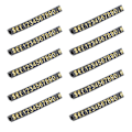 Miniatyrbillede 2 af 2: 10-pak prisseddel display plade nummer display prisseddel butik pris display etiket (7X0.5CM, guld)