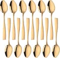 Dessertskedar, 12-pack, guld