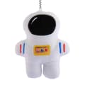 Docka Hänge Söt Form Samlarobjekt Plysch Astronaut Docka Nyckelring för Barnens Dag（Vit）