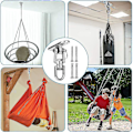Miniatyrbillede 4 af 5: Heavy Duty Swing Hangers, Rustfrit Stål 450kg Belastning Swing Hooks