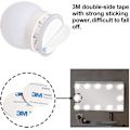 Miniatyrbild 2 av 5: Led sminkljussats - Vit dimbar 10 lampor