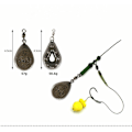 Miniatyrbild 2 av 2: Fisketillbehör Kit, Krokar, Flöten, Fiske Swivels, Karabiner, Blyglid, Fiske Set med Tackle Box av Golden Salmon Carp - 217pcs