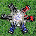 Miniatyrbild 5 av 5: Frisbee-handskar - Ultimate Frisbee-handskar - Gummierade handflator och fingrar för fantastiskt grepp i alla förhållanden - Bäst i alla väder (svart och blå
