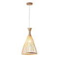 Miniatyrbillede 1 af 2: Klassisk bambus lysekrone bambus vævet lampe hjem bambus lysekrone (38X21X21CM, multi-farve)