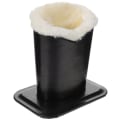 Miniatyrbillede 2 af 2: 1 stk plysdesign brille stel hjem dekorative briller opbevaringsstativ (12X8.3X12.5CM, sort)