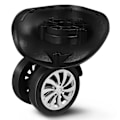 Miniatyrbillede 2 af 2: 4 stk. bagagehjul reservehjul bagageudskiftning drejelige hjul (10,20X9,10X9,10CM, sort)