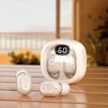 Miniatyrbild 2 av 5: Trådlösa öronsnäckor Bluetooth 5.3-hörlurar med digital LED-intelligensdisplay, inbyggt mikrofonheadset för träning, spel, löpning 20240392（Svart）