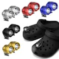 Hodelykter Plast Krok Liten Lys Morsom Sko Tilbehør Løping Og Camping Usb（Oppladbar，Hvit）