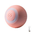 Miniatyrbild 1 av 4: Intelligent Interaktiv Katt Leksak Boll Med LED Ljus, Automatisk Rullande Boll (Rosa)