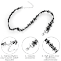 Miniatyrbild 5 av 5: Halsband Set, 8-delat Halsband Svart Sammet Halsband Set Klassiskt Gotiskt Tatuering Spets Halsband, choker