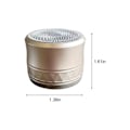 Miniatyrbild 3 av 5: Nytt kort Mini Bluetooth-högtalare Metall Hög volym Subwoofer Hemma Utomhus Bärbar Present Ljudsystem（Guld）