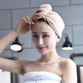 Miniatyrbild 4 av 5: Snabbtorkande hårturban, 2-pack, handduk i superfint fiber för bad