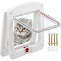 Miniatyrbild 1 av 5: Kattlucka för katt hundar liten kattlucka mikrochip dörr 4 vägs låsbar enkel att installera