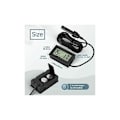 Miniatyrbild 4 av 5: 3-delad digital termometer med extern sond hygrometer för skrivbordsreptilinkubator