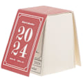 Pikkukuva 1 / 2: 1-osainen pöytäkalenteri, retro-pöytäkalenteri, koristeellinen minikalenteri (5,1 x 3,5 cm, punainen)