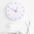 Miniatyrbild 4 av 5: Nordisk 3D träväggklocka modern design heminredning sovrum tyst klocka Nixie klocka vägg barn klocka (vit)
