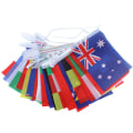 Miniatyrbild 3 av 3: 1 Set Världs Internationella Flaggor Flaggor String Hänge Världs Flaggor String String Länderflaggor (21X14cm, som visas på bilden)