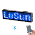 Miniatyrbild 3 av 4: Uppladdningsbar Bluetooth Digital LED-bricka DIY Programmerbar Rullande Meddelande Varumärke Mini LED-display（Rosa）