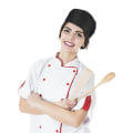 Miniatyrbilde 1 av 2: Pustemessig kokkehatt bakerhatt unisex kokkehatt kjøkkenkokkehatt justerbar kokkehatt som vist på bildet)