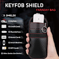 Miniatyrbild 4 av 5: Nyckellöst skydd för bilnycklar [2-pack], fjärrnyckelskyddspåse, strålskyddspåse för att blockera RFID, NFC, automatisk blockerare