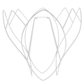 Miniatyrbillede 1 af 2: Wire lampeskærm ramme DIY E27 lanterne DIY lysekrone lampeskærm tilbehør (26.00X26.00X26.00CM, hvid)