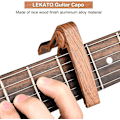 Miniatyrbild 2 av 4: 6 plektrum (trä) för akustisk och elektrisk gitarr, ukulele, mandolin och banjo svart