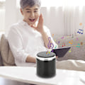 Miniatyrbild 5 av 5: 5.0 Version Bluetooth-högtalare Utomhus Mini-högtalare Bärbar Metall Present Batterikapacitet 500mah Trådlös Bluetooth（Svart）