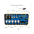 Miniatyrbild 5 av 5: Bil Bluetooth Digital Förstärkare Styrelse Dubbel Mikrofon Bluetooth 5.0 Stereo Förstärkare Subwoofer Kara（BlåSvart）