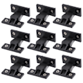 Miniatyrbilde 2 av 2: 10 stk. Push-kobling Push-koblingssystem Hurtigkobling Møbelpanelkobling (4.80X4.30X2.50CM, Svart)