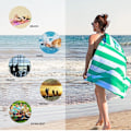 Miniatyrbild 2 av 5: Sandavvisande strandhandduk, resehandduk för simning, badhandduk, snabbtorkande mikrofiber, perfekt för utomhusstrand, pool, solbad (rosa)