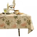 Miniatyrbild 1 av 4: Duk 100% bomull blommigt tryck rektangulär inomhus utomhus spillproof tyg duk vår sommar fest picknick bröllop kök heminredning