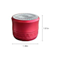 Miniatyrbild 3 av 5: Nytt kort Mini Bluetooth-högtalare Metall Hög volym Subwoofer Hemma Utomhus Bärbar Present Ljudsystem 20240143（Röd）